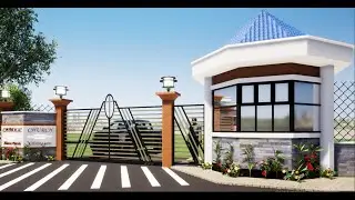 Exterior walk-through for Gate & Guard House #architecture #church #design #churcharchitecture