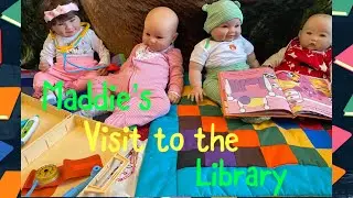(Reborn Doll Roleplay)-Reborn Toddler Maddie Visits the Library📚📖