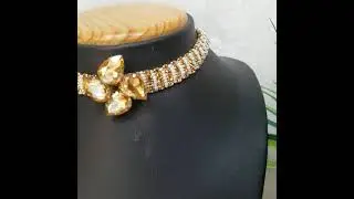 Setting Stone Western Choker Necklace Set JIA332