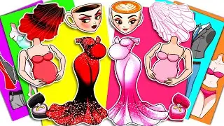 💖Сделай сам из бумаги💖 БЕРЕМЕННАЯ МОЗГОВАЯ: наклейка «Хорошая балерина капучино против плохого эс...