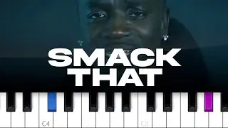 Akon - Smack That (piano tutorial)
