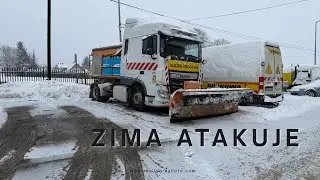 ❄️ ZIMOWY ARMAGEDON na Podkarpaciu! Odśnieżanie dr&oacute;g krajowych DAF-em 🚛