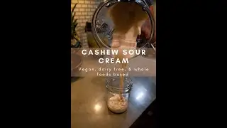 Cashew Sour Cream #plantbased #foodasmr #nutritiouslynikki #5minuterecipe #vegansourcream #dairyfree