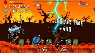 hill climb racing - moonlander on haunted #338 Mrmai Gaming