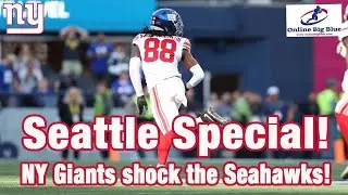 New York Giants Special Teams SAVES THE DAY in the Giants Win over the Seahawks!