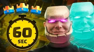 3 CROWN in 60 SECONDS! UNSTOPPABLE GOLEM CLONE DECK!