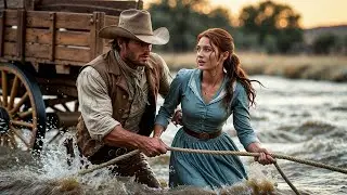 Her Wagon Was Stuck In The River, The Cowboy Pulled It Free And Her Heart Followed