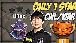 CWL- Only 1 Star | Th15 War Base (2023)+11 Defense Replay Proof+ LINK Th15 Legend Base With Link