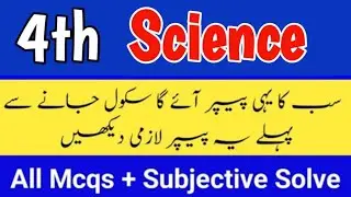 Class 4 science paper final term 2025 4th class ka science ka paper class 4 paper science