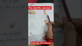 #yes and no concept #english #education #learning for kids #class ukg #ukg #ukgsyllabus