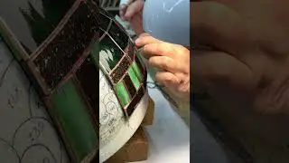 Making a Green Tiffany Lamp &ndash; Timeless Light in the Making  #glassart #stainedglass #tiffanylamp