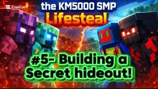 BUILDING A SECRET HIDEOUT TO SPY ON THE OTHER TEAM IN MY LIFESTEAL MINECRAFT SMP!