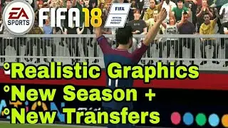 (1GB Only) FIFA 18 for Android | Realistic Graphics,New Season,New Transfers,Kits | fifa18 android