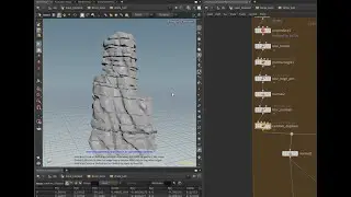 Creating procedural layered rocks in Houdini