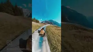 Swiss alps 🇨🇭#switzerland #swiss #swissalps #rodelbahn #toboggan