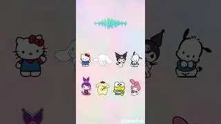 Guess the Sanrio characters by the voice! #shorts #edit #sanrio #kuromi #cinnamoroll #hellokitty