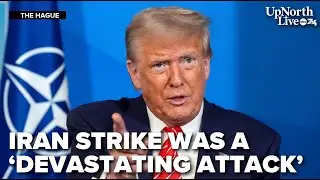 Trump claims Iran strike success, draws comparison to Hiroshima at NATO summit