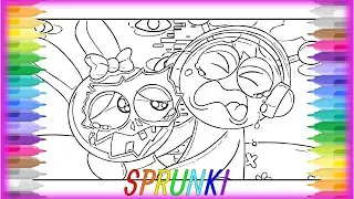 How to Color Incredibox Sprunki: OREN LOVE STORY! Sad Ending