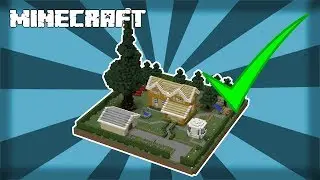 Yellow Country Gable Alpine Home MINECRAFT Tour! and Download