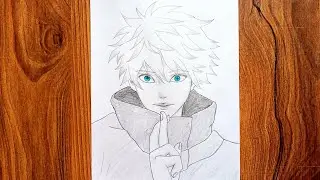 How To Draw Gojo Saturo || Step-by-step || GOJO SATURO #chaitisdrawing 