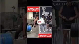 Anatoly vs Hissy ⚡️ #anatoly #anatolyprank #hissy #deadlift #gym #prank #shorts