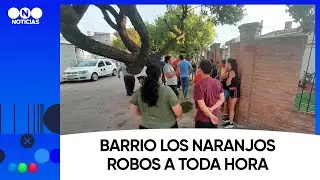 Barrio Los Naranjos: robos a toda hora