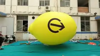 Yellow Inflatable Balloon Lemon with Blower for Airglow #Stagedesign Decoration