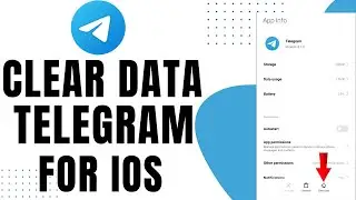 How to clear data in telegram for iOS