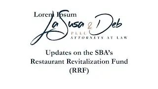 Restaurant Revitalization Fund (RRF) SBA Live Update 03/31/2021