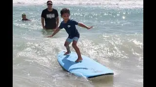 Kid Surfing Lesson in Daytona Beach 8-2-24 @Daytonabeachoceansportsvideos