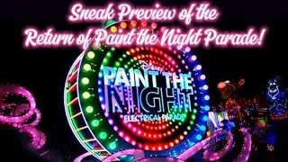 🔴LIVE Sneak Preview of Paint the Night Parade! Disneyland