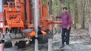 Amazing borewell drilling 100% pure water 💦💦😱