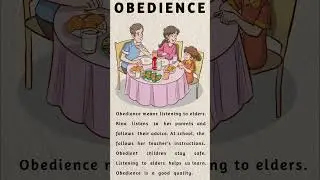 Obedience | Simple English Moral Story for Kids 👨&zwj;👩&zwj;👧✨# viral #englishshorts #english #Shorts