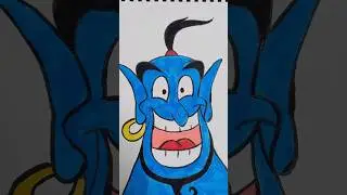 Aladdin Genie Drawing || #viral #genie #aladdin #shorts #viralshorts #drawing
