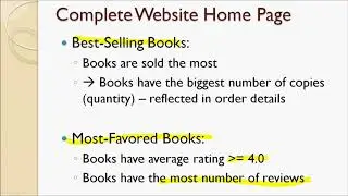 Lecture 194 - Write SQL Statement to Select Most Favored Books