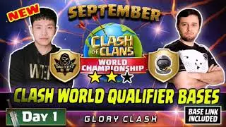 Best Clash Worlds September Qualifier Bases Day 1 | Th14 War Base With Link | Clash of clans