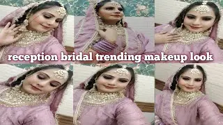 #My new vlog #reception bridal makeup look #new tric#trending dress and makeup look#