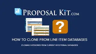 How to Clone from Line Item Databases