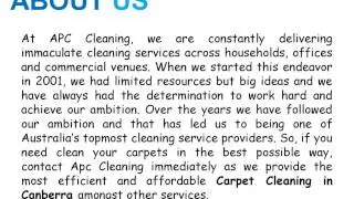 Supervised Carpet Cleaning in Canberra