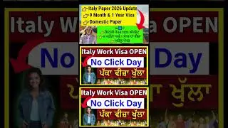 Big Opportunity! Italy Opens 500,000 Work Visas (2026-2028 Plan)