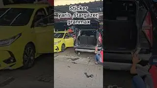 sticker Yaris,stargazer,grandmax #arjuncuttingsticker #cuttingsticker #kacafilm #bekasi#stickermobil