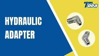 90-degree elbow male hydraulic adapter