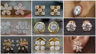 Latest diamond earrings stud collection with price/diamond studs/simple studs/daily wear studs