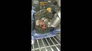 Bro messing around gemmy trap or treat in Lowes in 2021
