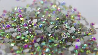 SS6-SS30 Silver Bottom Non Hotfix Rhinestones High Quality Glitter Glass