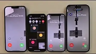 iPhone 13 Pro Max iPhone 13 mini VS iPhone 14 PM iPhone 12 mini Incoming call FaceTime Outgoing call