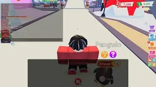 Me and pet Penguin we had pizza|AusomeDavidGames