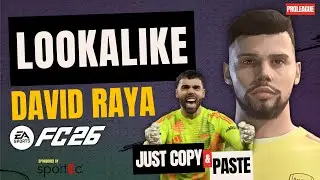 David Raya Face Creation EA FC 26 | Pro Clubs & Career Mode Lookalike Tutorial