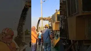 BCM(Ballast Cleaning Machine ) ne lagaya track par traffic jam #civilwork #youtubeshorts #short