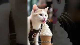 Kitty Tries to Be a Barista #ai #funnycat #kitty #funnyanimal #funny #coffee